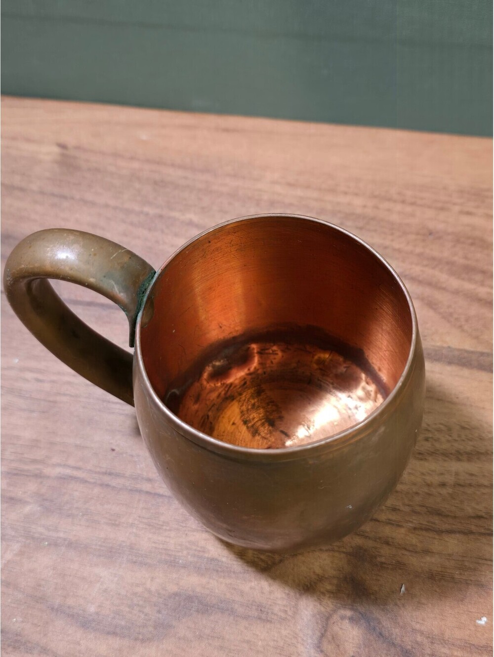 Vintage West Bend Solid Copper Mug Signed Mid Century Moscow Mule Cup WB Logo - Picture 3 of 6